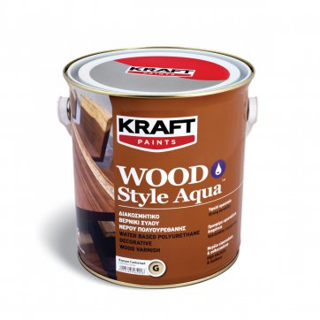 Kraft WOOD STYLE AQUA ΒΕΡΝ.ΓΥΑΛ.ΑΧΡΩΜΟ